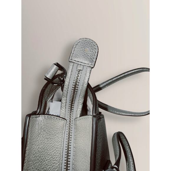 Kate Spade Metallic Jackson Leather Medium Satchel Crossbody Bag - Picture 11 of 16